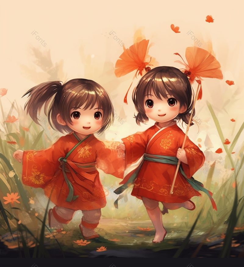 儿童姐妹双胞胎同学朋友小朋友孩子两人插画,插画/手绘图,插画/手绘图库,插画/手绘图下载,插画/手绘